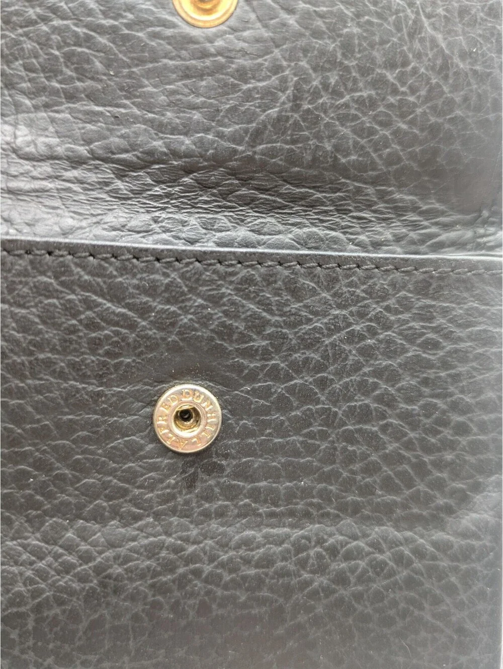 Dunhill two-fold wallet Connaught leather Auth used C3989